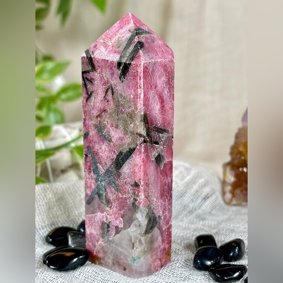 2190 Rhodonite Crystal Mini Tower - Picture 3 of 12